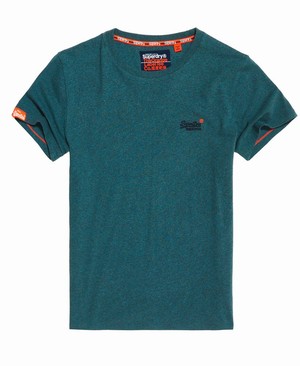 Superdry Orange Label Vintage Embroidered Férfi Pólók Türkiz | DHIML1867